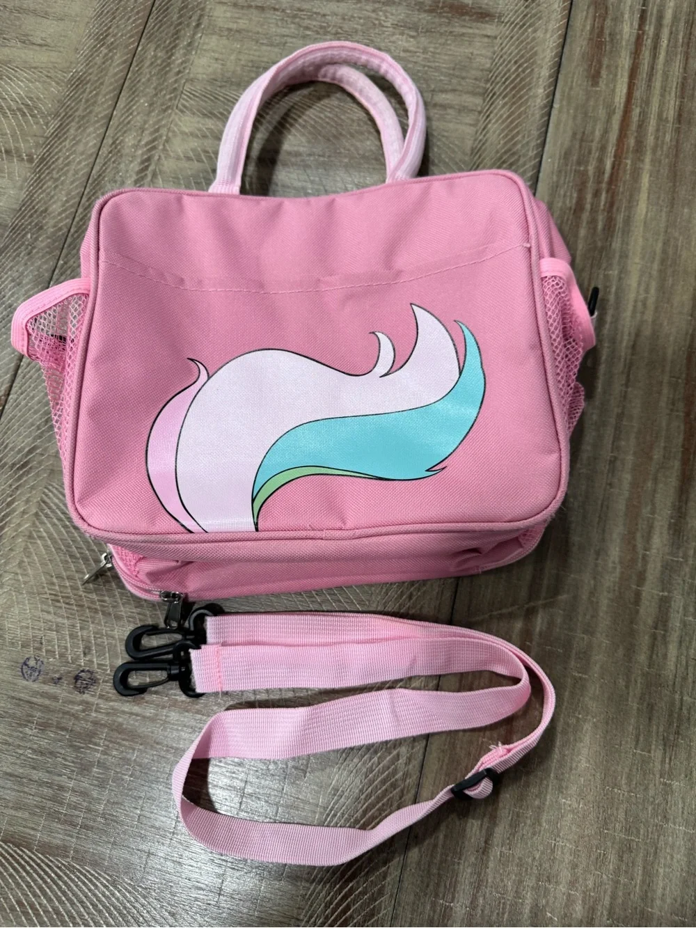 Kids Pink Unicorn Shoulder Bag - Cute Unicorn Lunch Tote